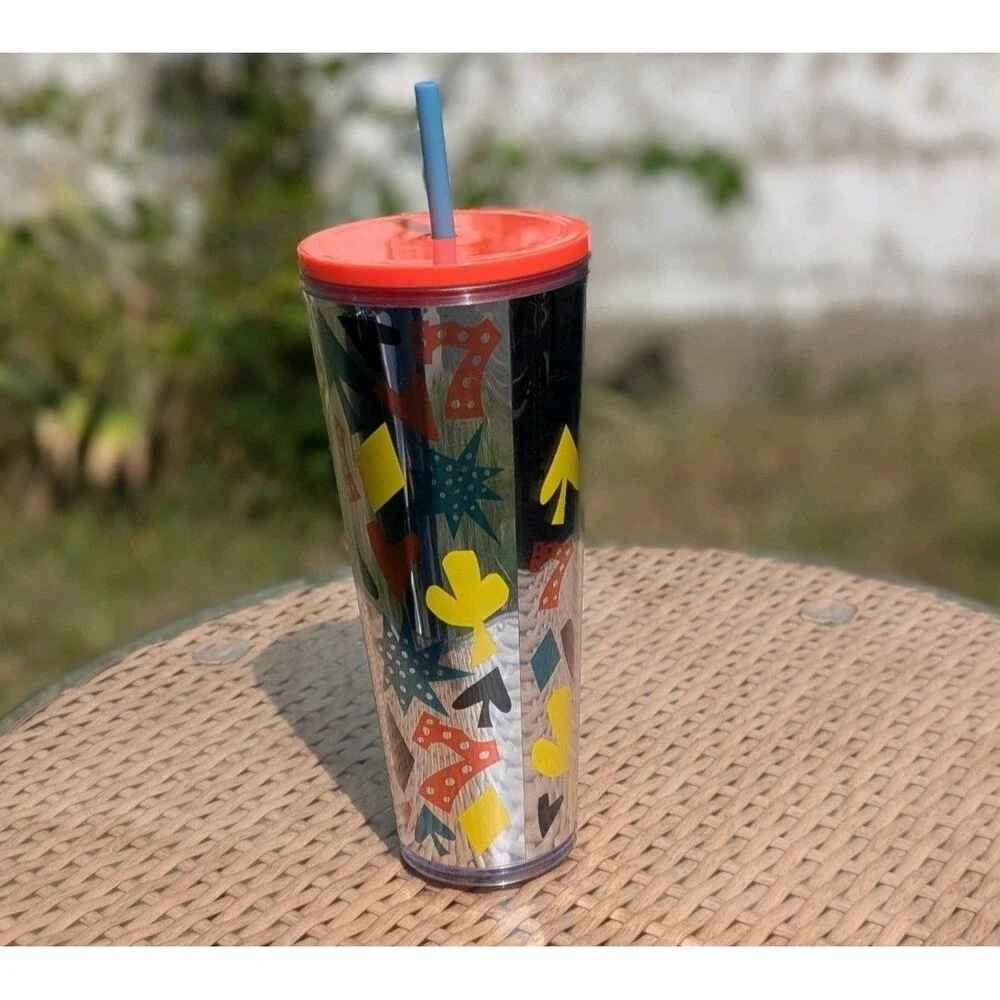 Rare STARBUCKS Las Vegas 777 24‎ fl oz Venti Cold Cup Tumbler